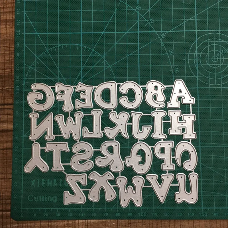 New Letter Dies Metal Cutting Dies Scrapbooking For Card Making Metal Craft Dies Alphabet Die Cuts Embossing