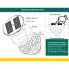 Solar-Powered Outdoor Water Float Light 5-Mode Fish Projection Lamp Pond Decorative Floating Lights Color Changing Hollowed-Out Pool Lights for Lake Garden Patio Over
