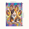  Cat 5D DIY Diamond Art Painting Notebook Kit 50 Pages A5 Rhinestone Art Painting Notebook Kit for Adults Beginners Holiday Birthday Gift
