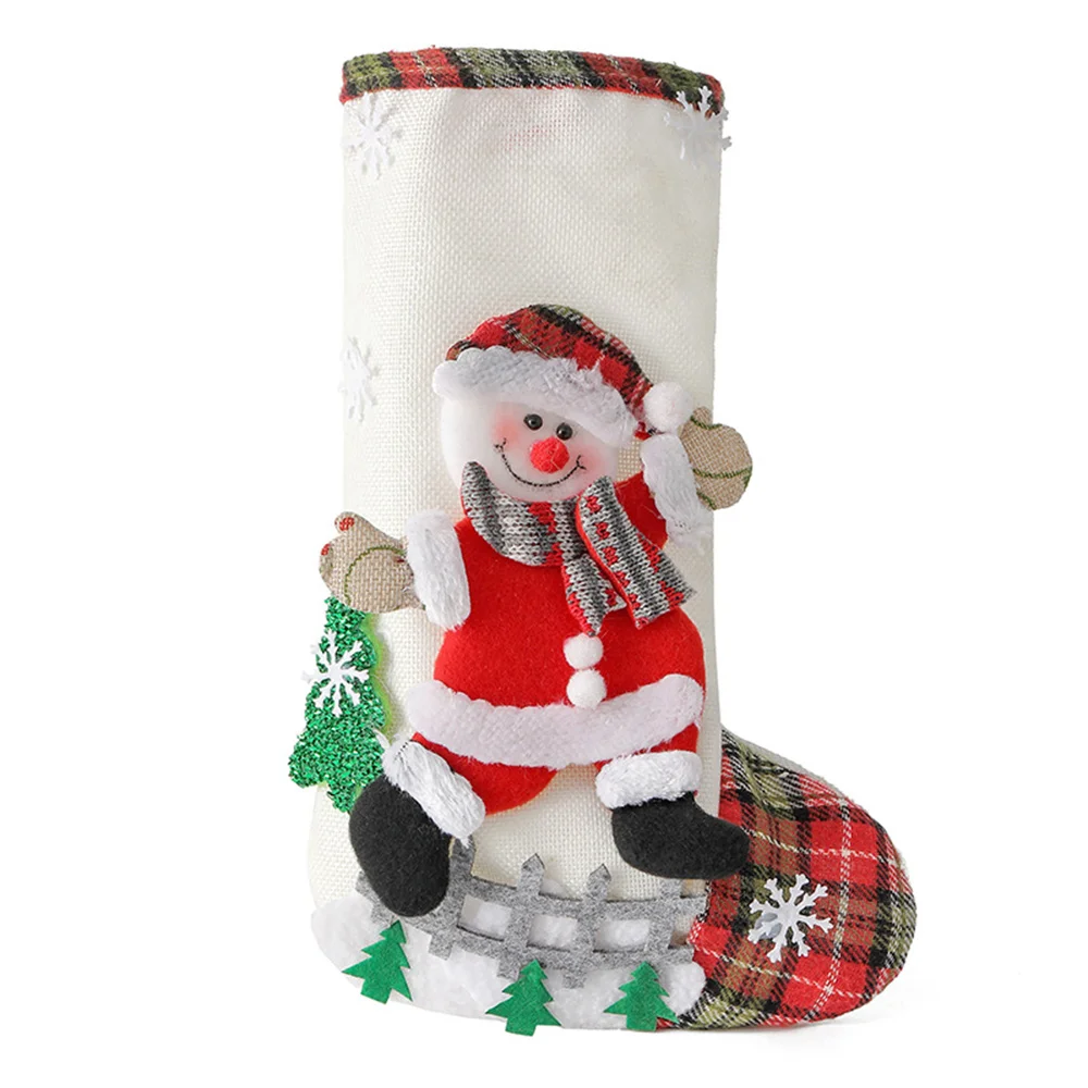 Christmas decorations for canvas candy bags