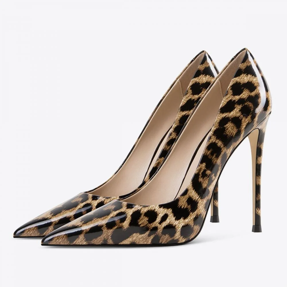 Leopard Pointy Toe High Heel Pump