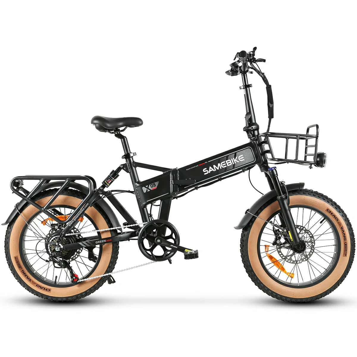 SAMEBIKE XWLX09-II 20" 1000W Motor 48V 15Ah Battery 50KM/H Max Speed  Fat Tire Mountain Ebike