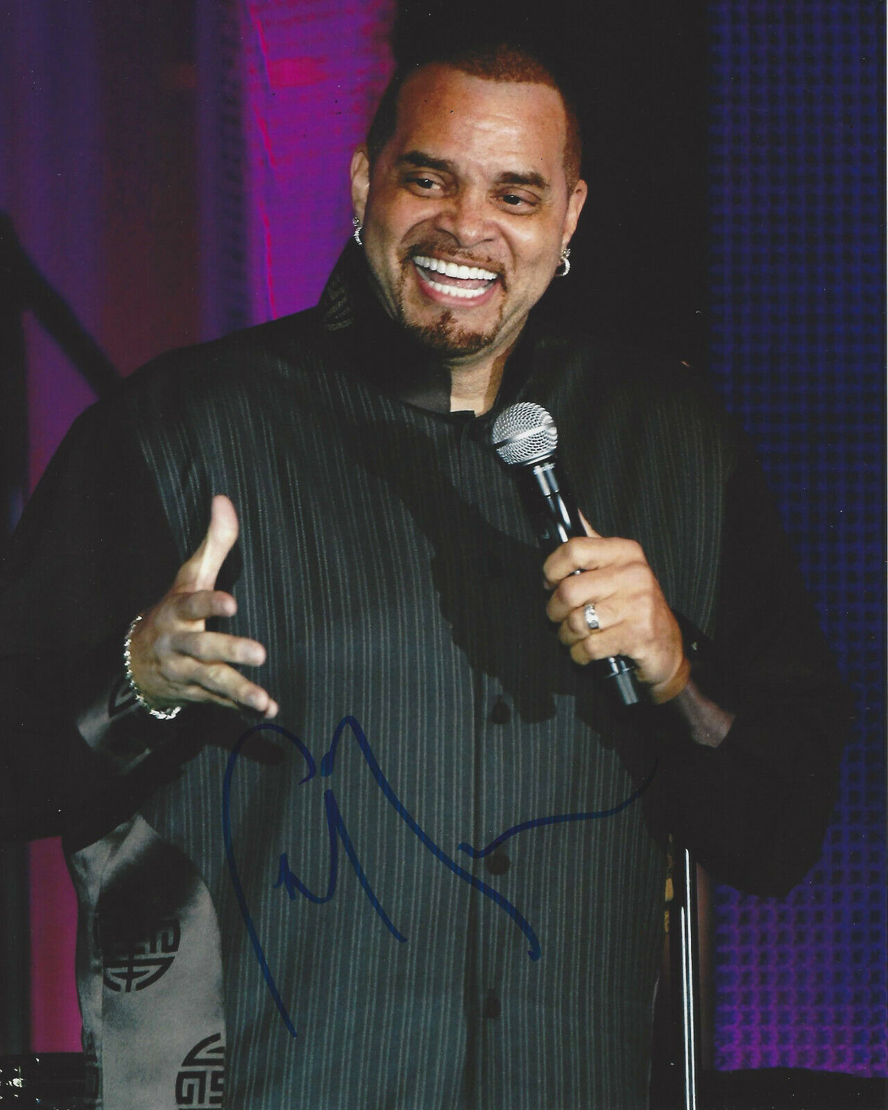 SINBAD STAND UP COMEDIAN SIGNED AUTHENTIC 8x10 Photo Poster painting C w/COA FIRST KID ACTOR