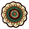 (US Only)Crochet Mandala Coaster Handmade DIY Material Package with Crochet Hook(2)