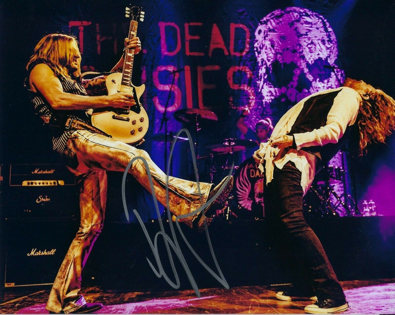 GFA Whitesnake & Dio Guitarist * DOUG ALDRICH * Signed 8x10 Photo Poster painting PROOF D8 COA