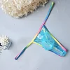 Colorful Edge Sexy Low Rise Transparent Pouch Men's Briefs