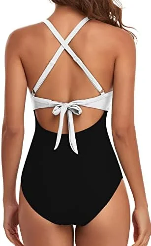Cutout High Waisted One Piece Swimsuits