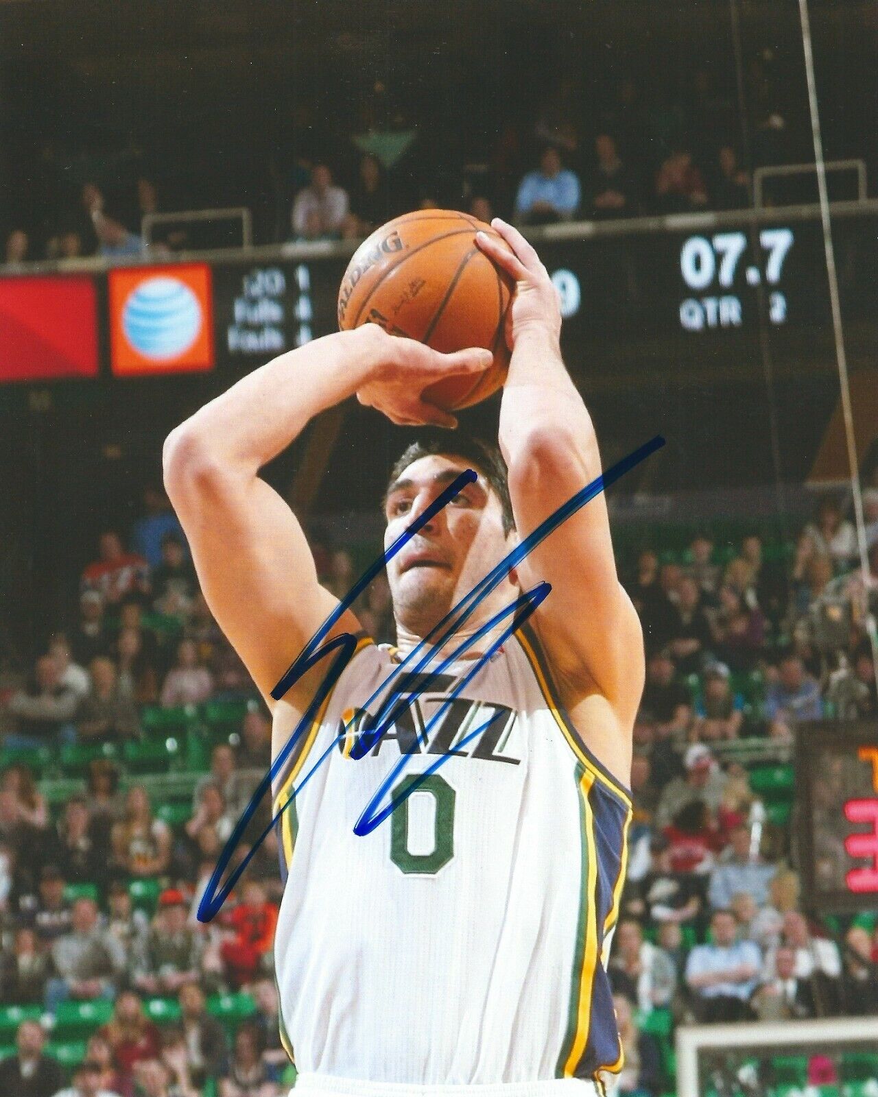 Signed 8x10 ENES KANTER Utah Jazz Autographed Photo Poster painting COA