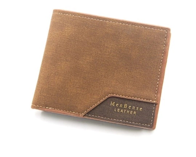 Men’s Solid Color Pu Leather Open Wallets