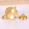 Pure Handmade Brass Plated 18K Gold Mini Tea Pet Small Teapot