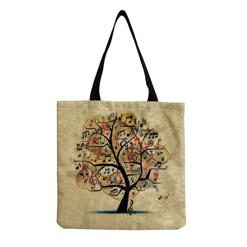 Source Piano Printed Casual Bag Harajuku Style Fashion Shoulder Bag Student Large Capacity Handbag