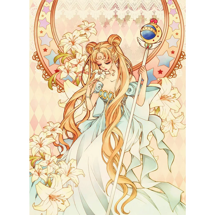DIY - Sailor Moon 11CT Stamped Cross Stitch 40*55CM