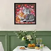 Zwei Katzen, speziell geformte 5D-DIY-Teilbohrer, Diamant-Malkits f&uuml;r Erwachsene, Anf&auml;nger, Wohnheimdekoration, Diamanten-Punkte, Edelstein-Kunstkits 