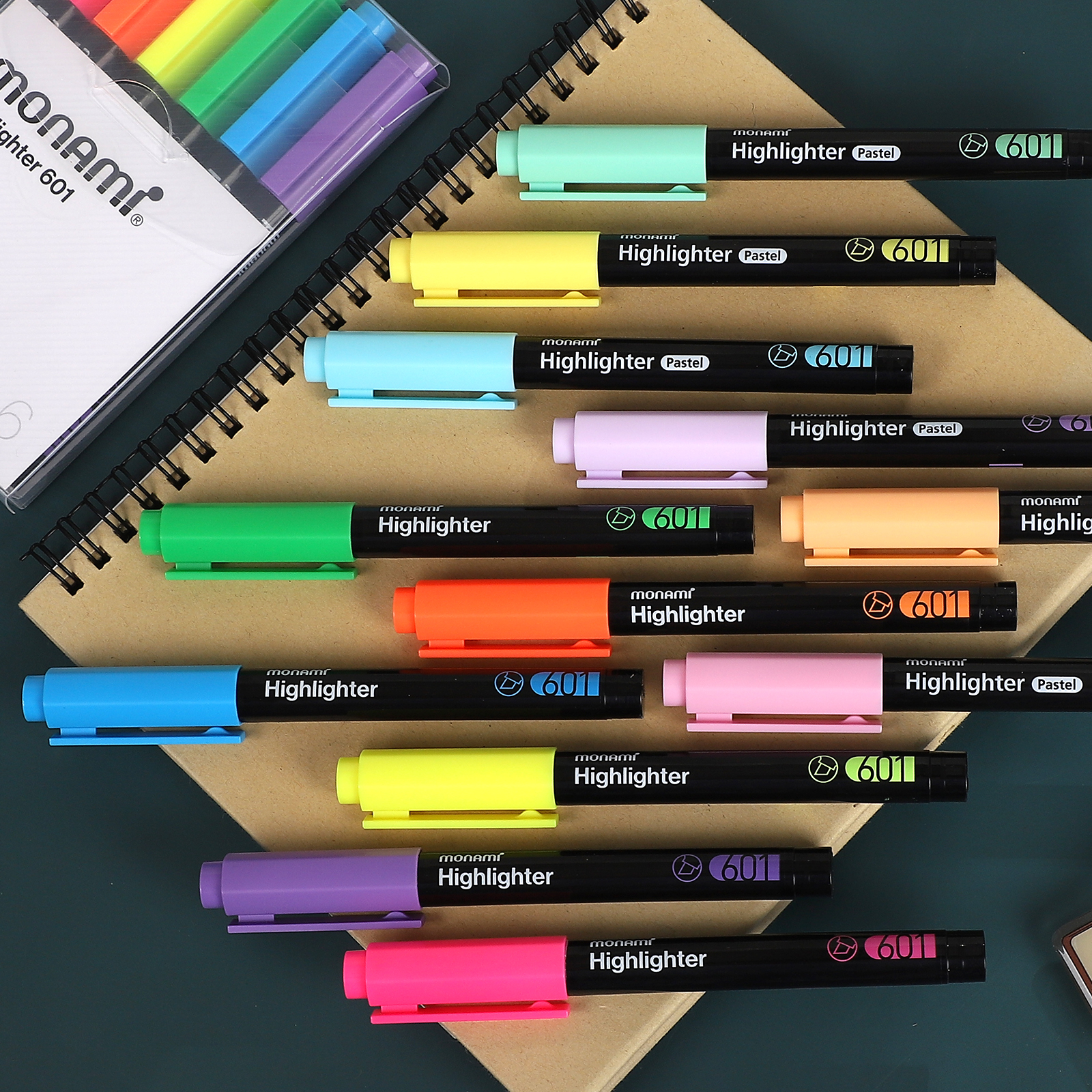 마커펜 - 모란디 컬러 형광펜 6개 세트