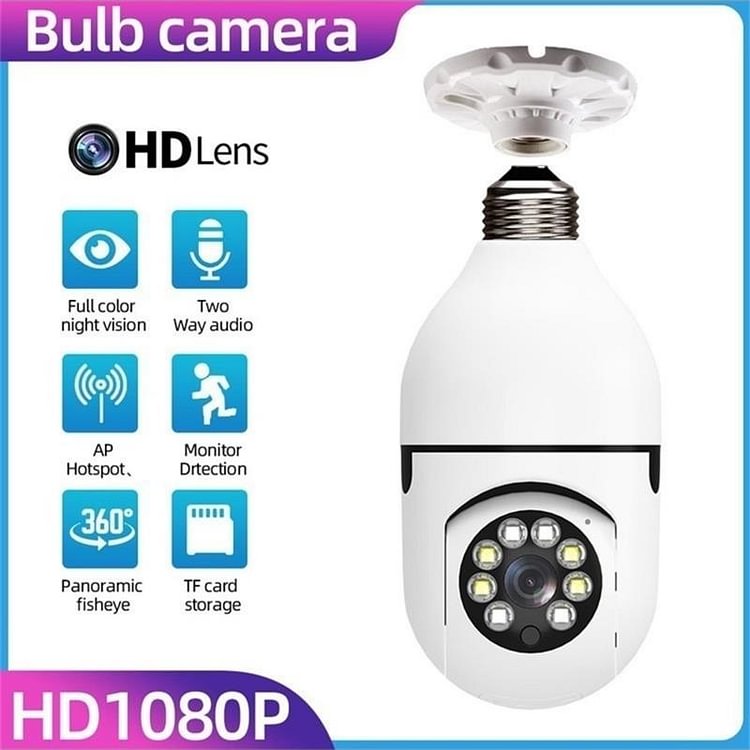🔥Last Day Promotion🔥Wireless Wifi Light Bulb Camera Security Camera