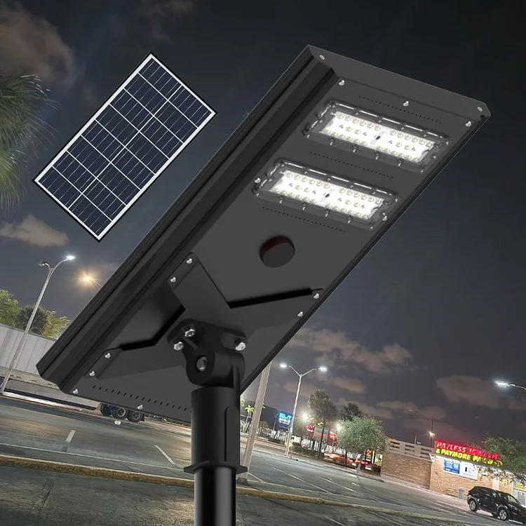 Commerical Solar Power LED Parking Lot Light - 2 Years Warranty