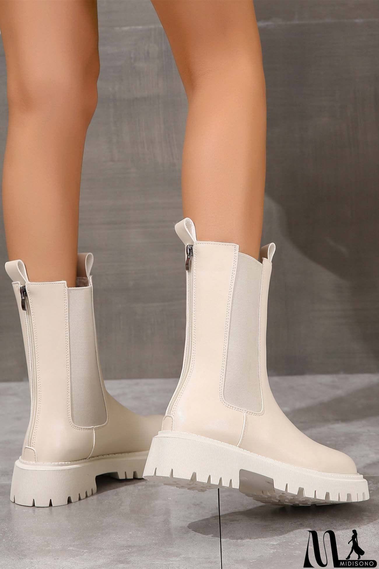 MidiSono - Chelsea Mid-Calf Platform Boots