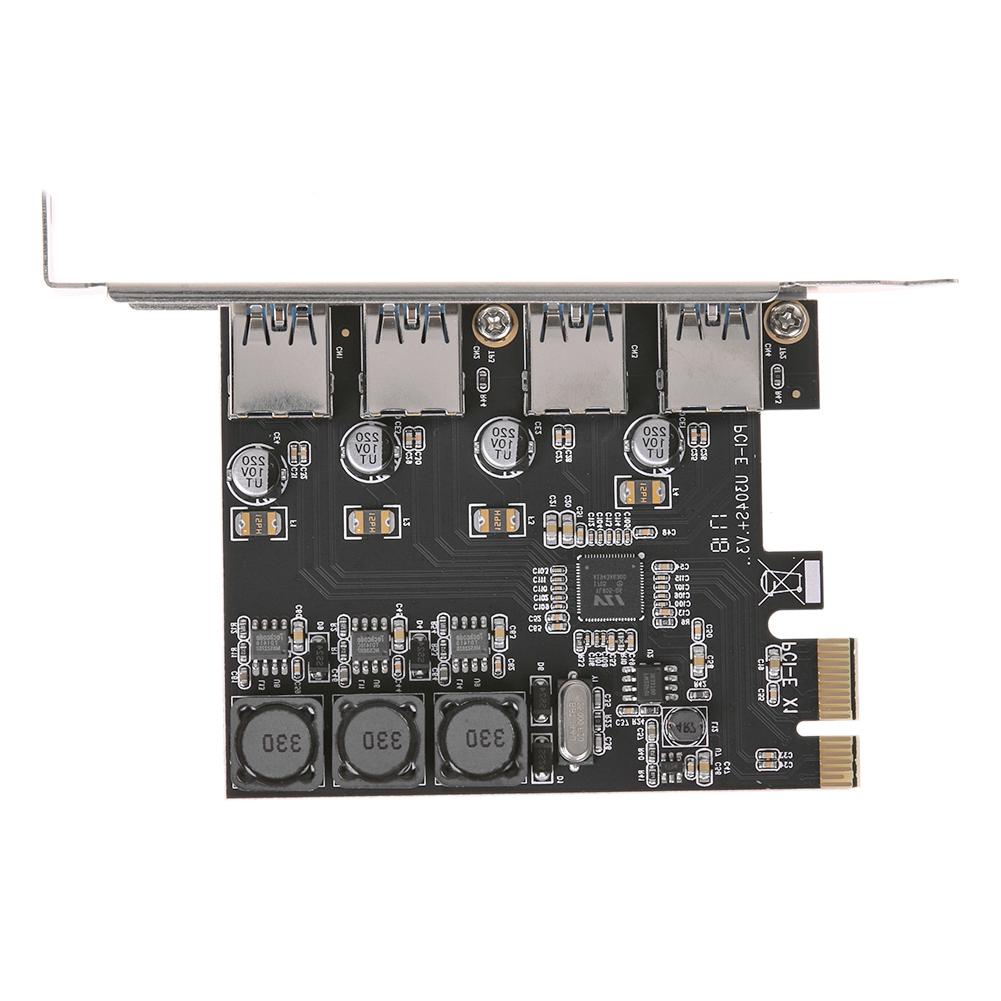 

Ssu U3V04S+ 4 Port Usb 3.0 Pcie Expansion Card Pci Express Usb Hub Adapter, 501 Original