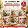 6pcs Diamond Painting Greeting Cards DIY Diamond Art Cards (Insect Butterfly)