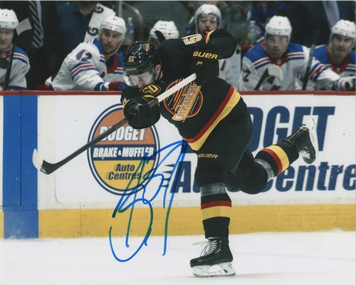 Vancouver Canucks Troy Stecher Signed Autographed 8x10 NHL Photo Poster painting COA #4