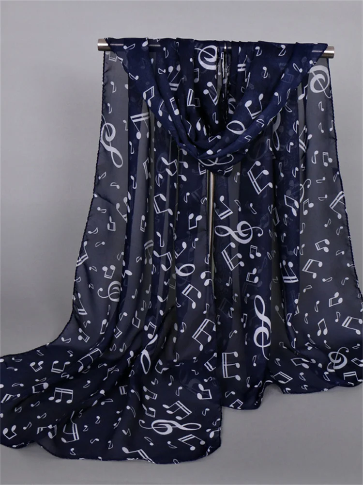 Music Notes Translucent Breathable Flowy Shawl