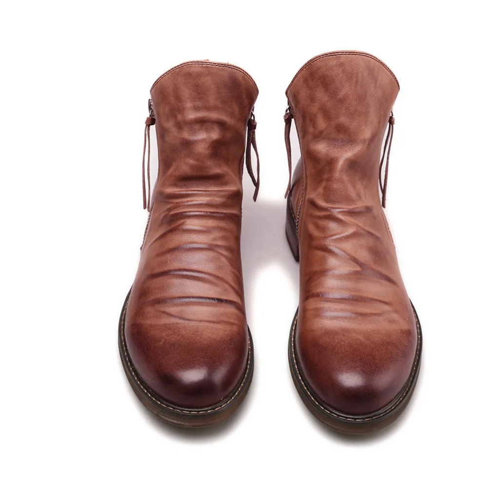 Cricsball popular shoes for men Retro Riding Boots Men Shoes 2025 New Man Luxury Winter Boots Ankle Boots Male Dress Shoes Plus Size 47 48 Botas De Hombre