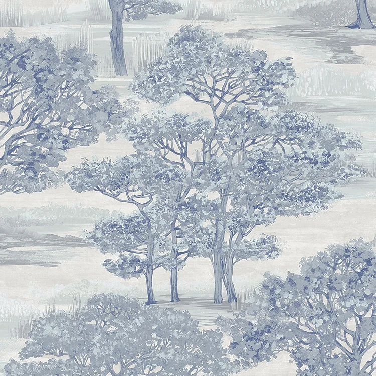 Forest Toile Peel And Stick Wallpaper
