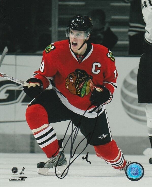 JONATHAN TOEWS SIGNED CHICAGO BLACKHAWKS 8x10 Photo Poster painting #3 Autograph EXACT PROOF!