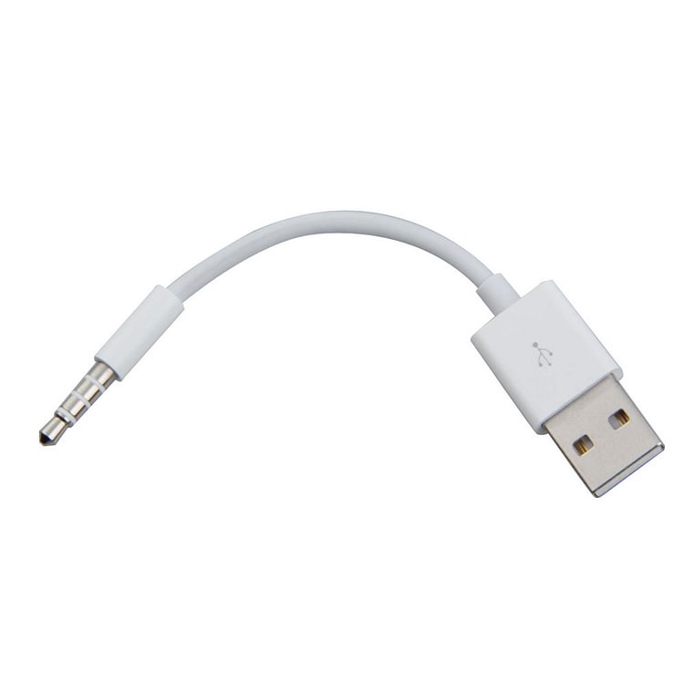 Charger Data USB 3.5mm Sync Audio Cable for iPod Shuffle 3rd 4th Gen