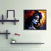 >SALE<5D DIY Full Round Drill Diamond Painting Day of the Dead Girls Kit Decor 35x30cm