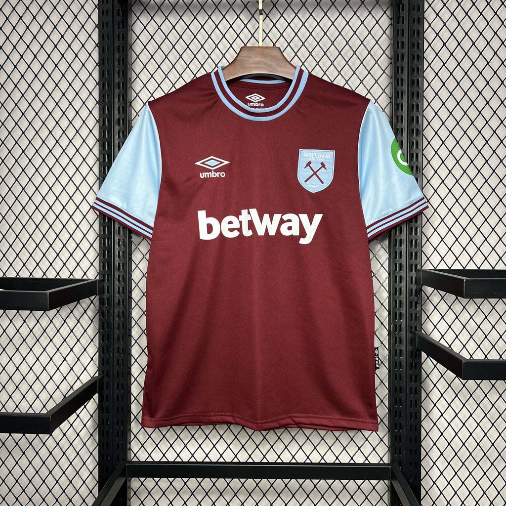 2024-2025 West Ham United Home Football Shirt 1:1 Thai Quality