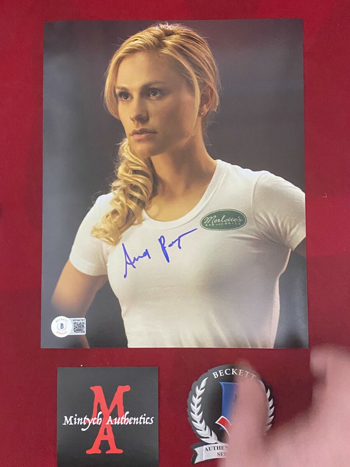 ANNA PAQUIN AUTOGRAPHED SIGNED 8x10 Photo Poster painting! TRUE BLOOD! SOOKIE! BECKETT COA!