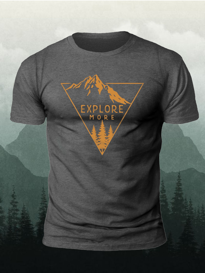 Men's Gold Mountains Explore More Short-Sleeved Shirt