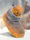 USB Heater Foot Shoes Winter Warm Snow Boots Electric Heated Shoes for Women Men