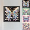 Papillon coloré-partiel spécial diamant peinture-30 * 30cm