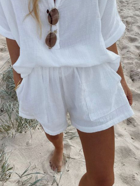Plain Loosen Shorts