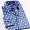 Business casual printed polka dot shirt