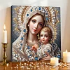 (Pre-Framed)Virgin Mary-Special Shape Diamond Painting Kit(30x30cm)