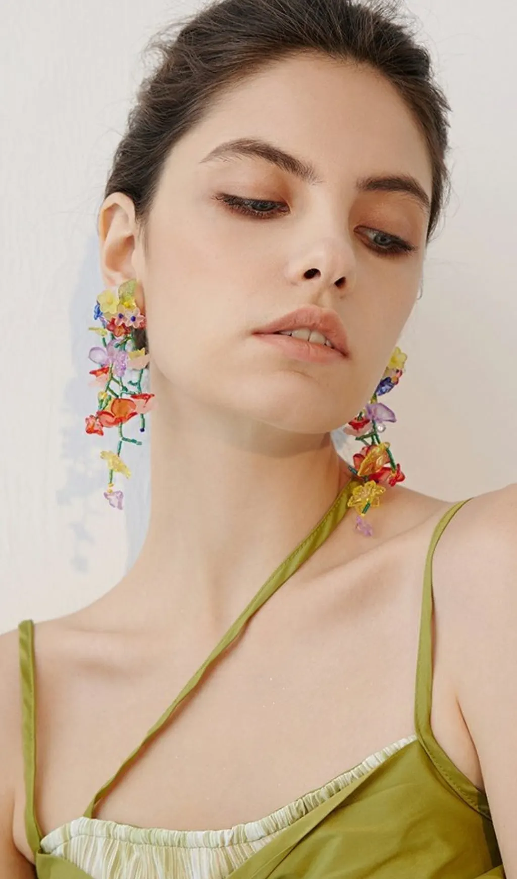 Fashionslee Women Avital Colorful Flower Acrylic Earrings