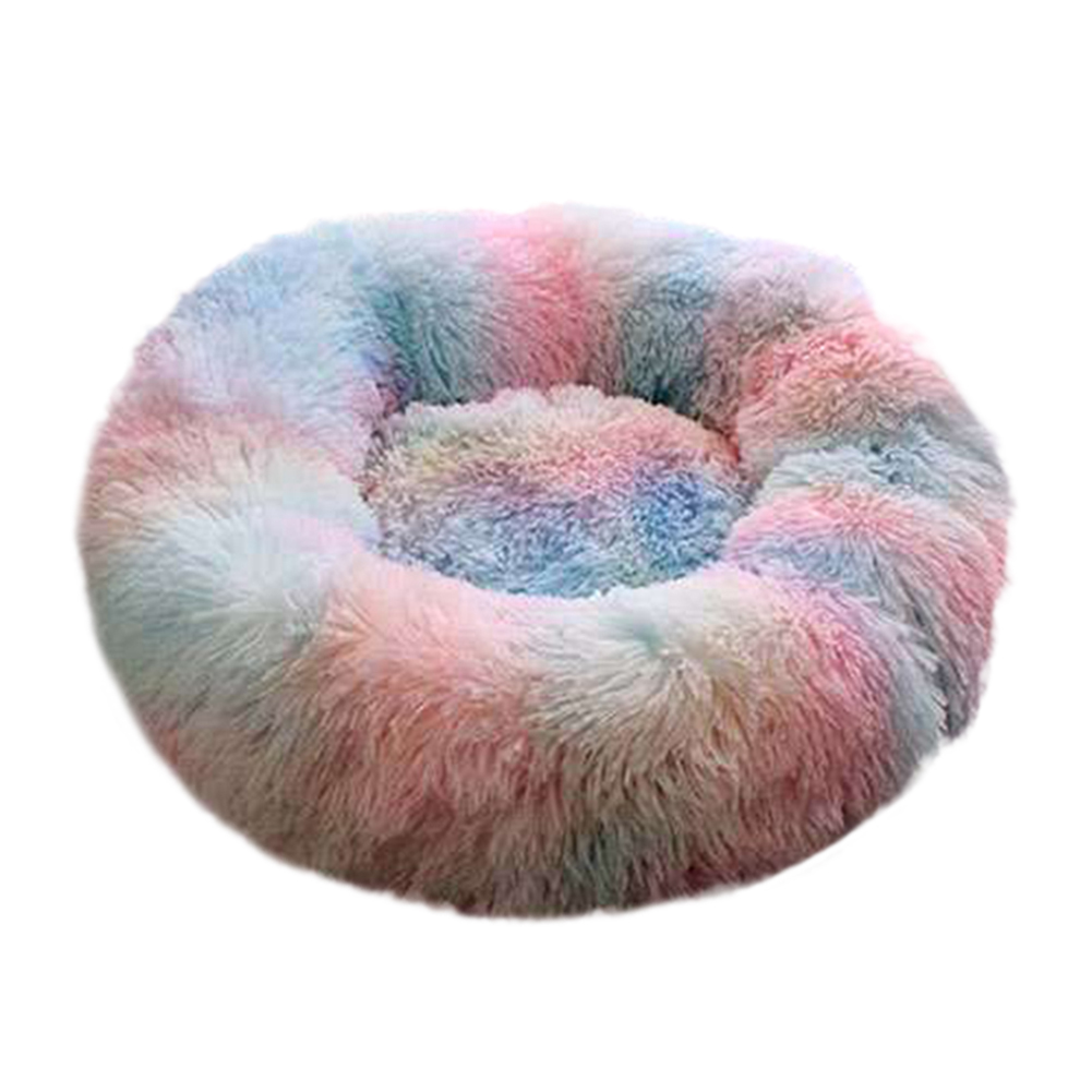 

Tie Dye Pet Nest Portable Plush Kennel Foldable Travel Cat Dog Sleeping Bed, Multicolor, 501 Original