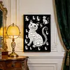 Wei&szlig;e Katze DIY, Perlengem&auml;lde, Kunstsets, Perlengem&auml;lde, Bildkunst, Basteln 30x40 cm f&uuml;r Erwachsene, Anf&auml;nger, Wanddekoration ohne Rahmen