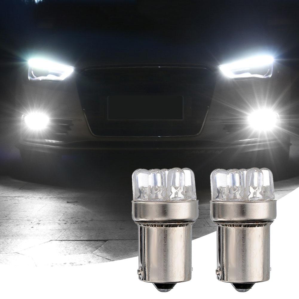 

2pcs DC 12V BA15S 1156 9 LED Car Tail Brake Light Turn Signal Lamp Bulbs, Yellow, 501 Original