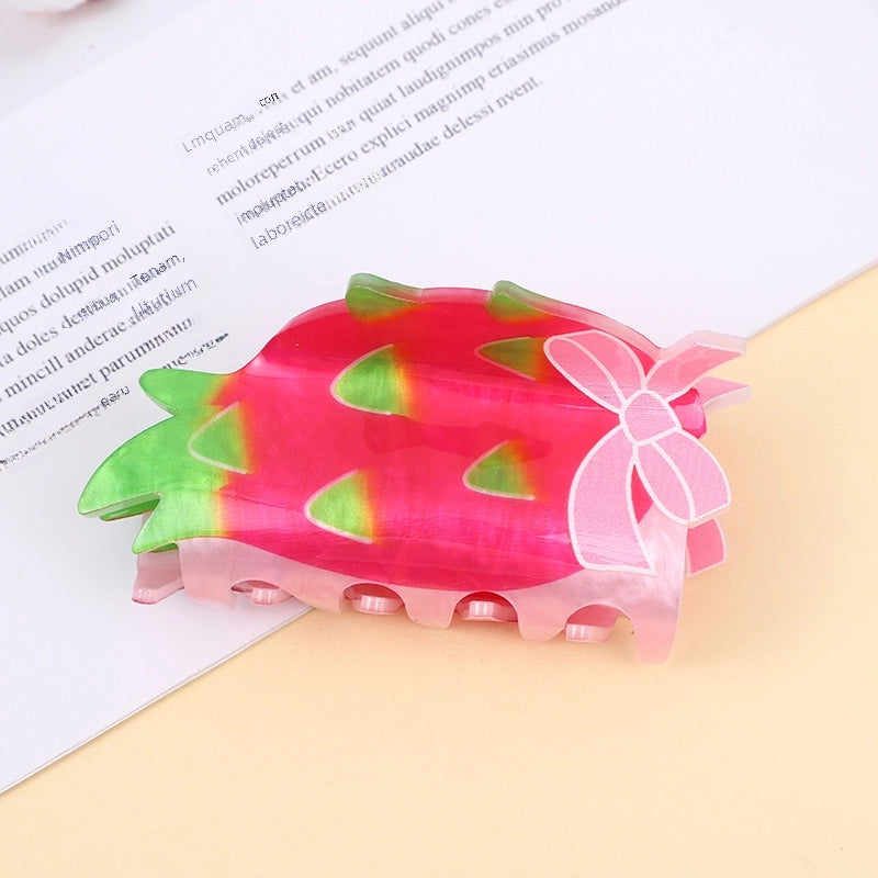 Acetate Acrylic Temperament Dopamine Style Women’s Hair Accessories Headdress Fashion Double-sided Printing One-piece Large Gripper