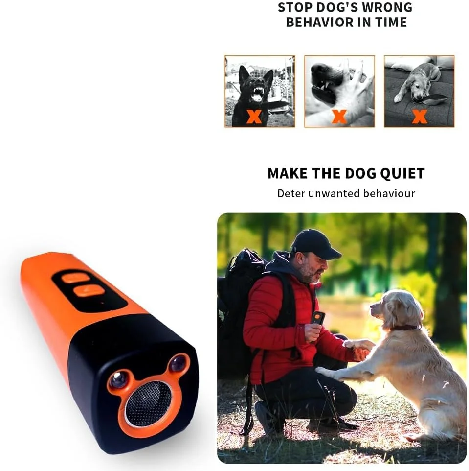 Ultrasonic Dog Bark Deterrent Device &ndash; Humane & Effective Dog Repeller