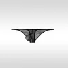 Men's Low Waist Sexy Ultra-Thin Ice Silk Transparent Bikini Soft Large Pouch Briefs
