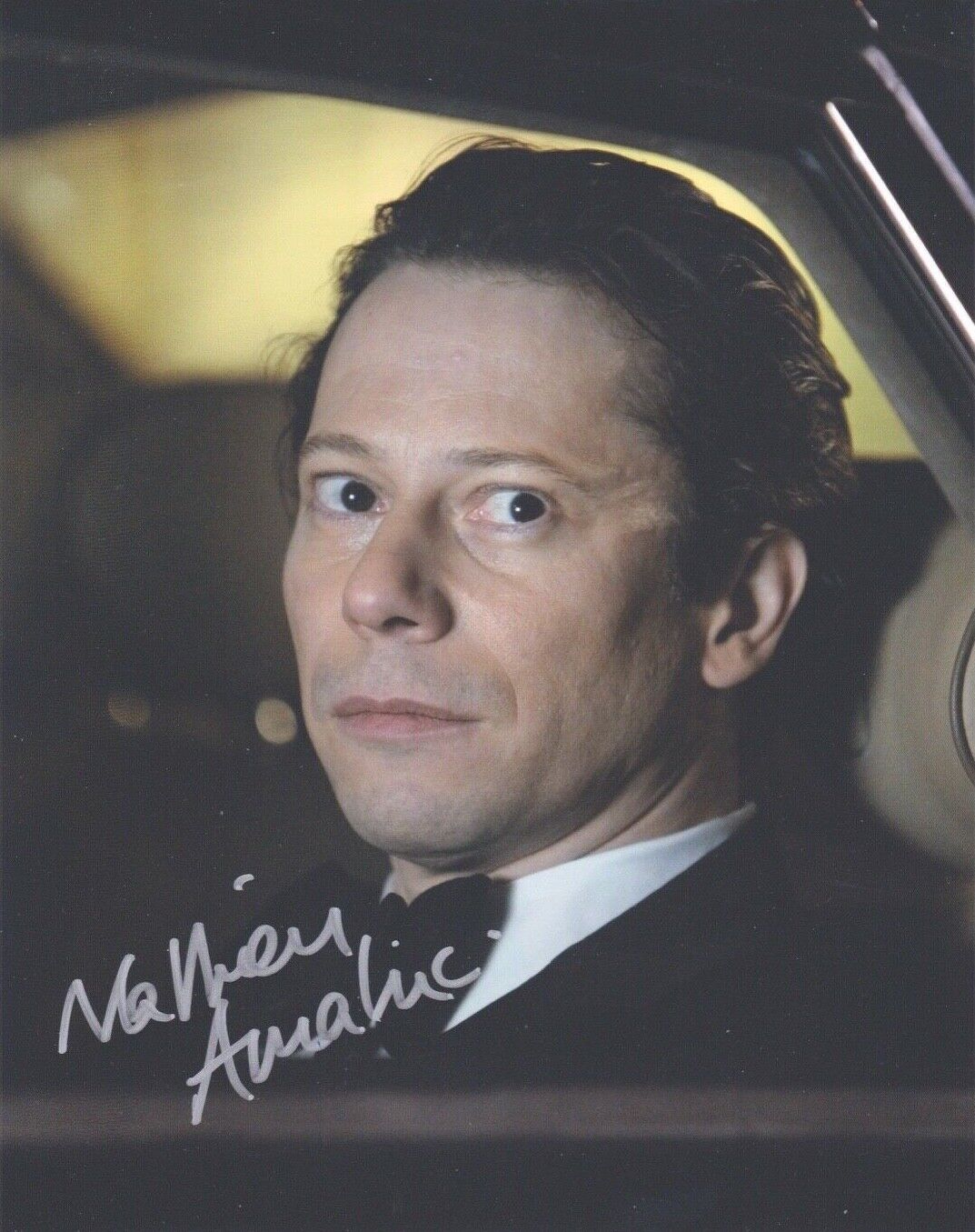 Signed Original Color Photo Poster painting of Matthieu Amalric of Quantum of Solace