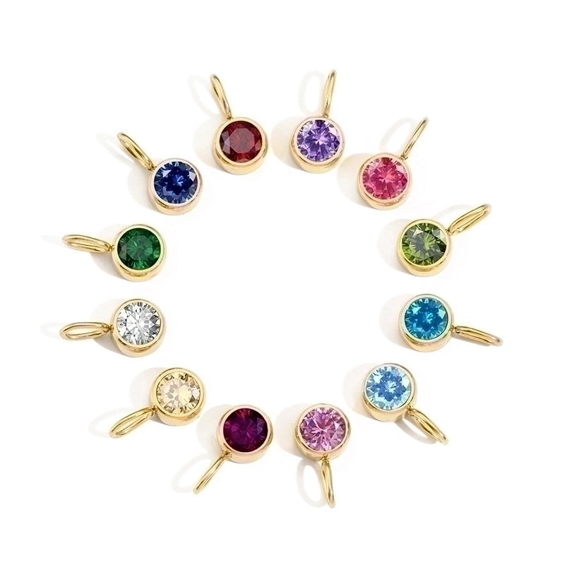 1 Piece Stainless Steel Rhinestones 14K Gold Plated Rose Gold Plated Inlay Polished Pendant