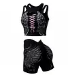 Women's Vest And Shorts Set &mdash; Angel Wings Fitness & Sports Outfit by Inlyline