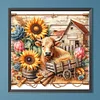 Diamond Painting-DIY Full Round Drill Farm Cows(40*40CM)