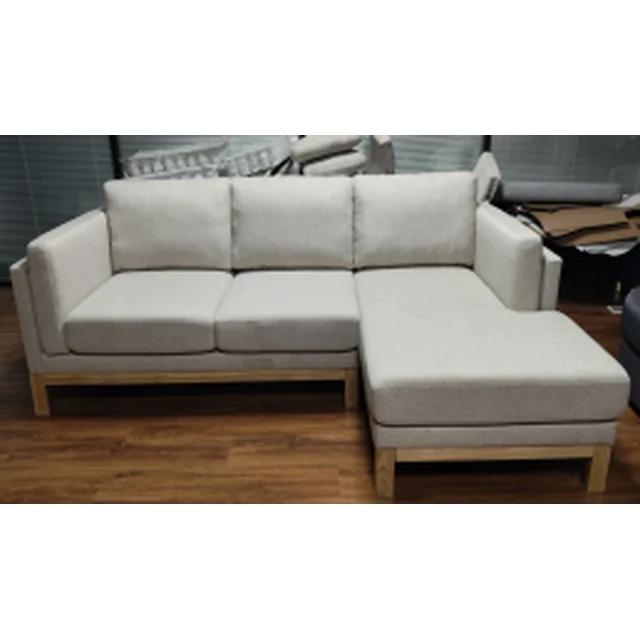 ijuicy Convertible Sectional Sofa, L Shaped Couch with Linen Fabric, Reversible Couch for Small Space,Dark Grey